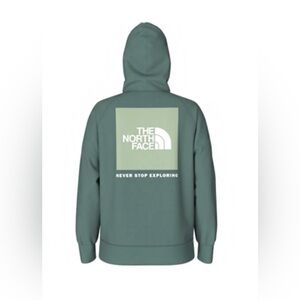 North Face Women’s Box NSE Pullover Hoodie Dark Sage/Misty Size Small